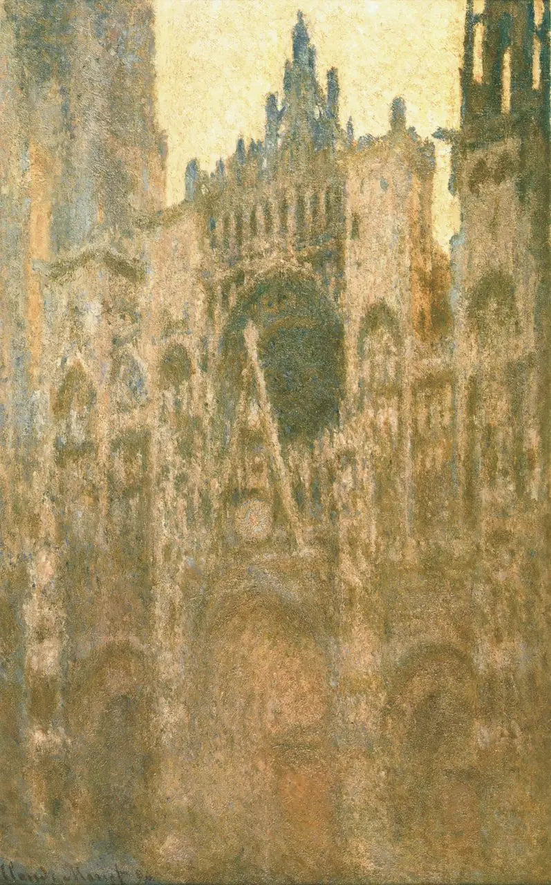 Rouen-katedralen, portalen, morgenlys - Claude Monet