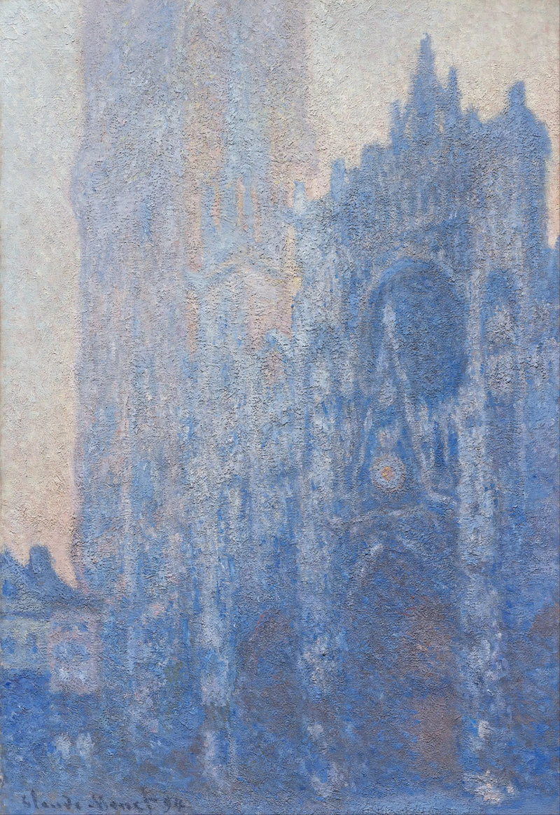 Rouen-katedralen, portalen og Albane-tårnet, Aube - Claude Monet
