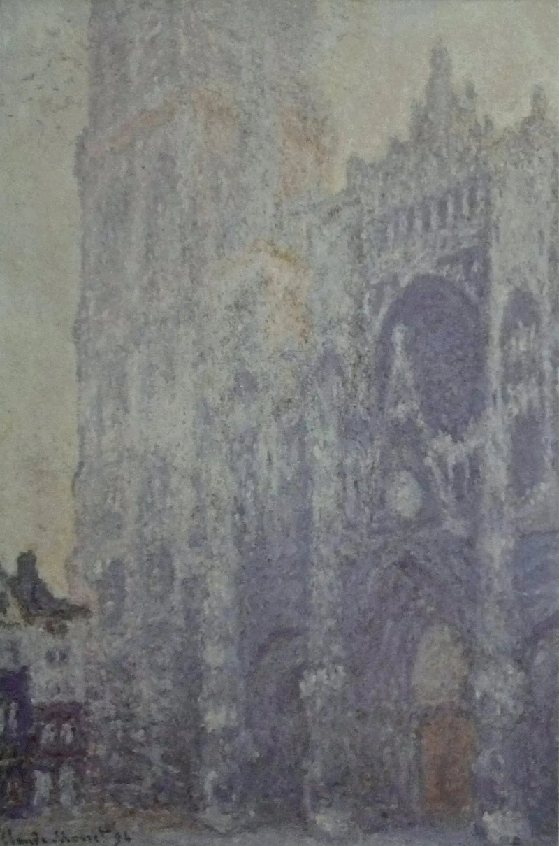 Rouen-katedralen, portalen og Saint-Romain-tårnet, morgenlys - Claude Monet