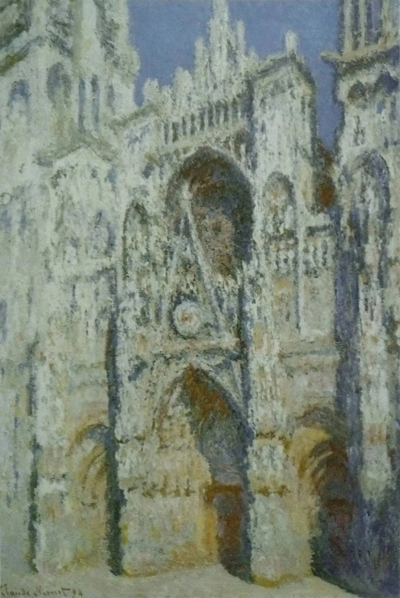 Rouen-katedralen, portalen og Saint-Romain-tårnet, full sol - Claude Monet