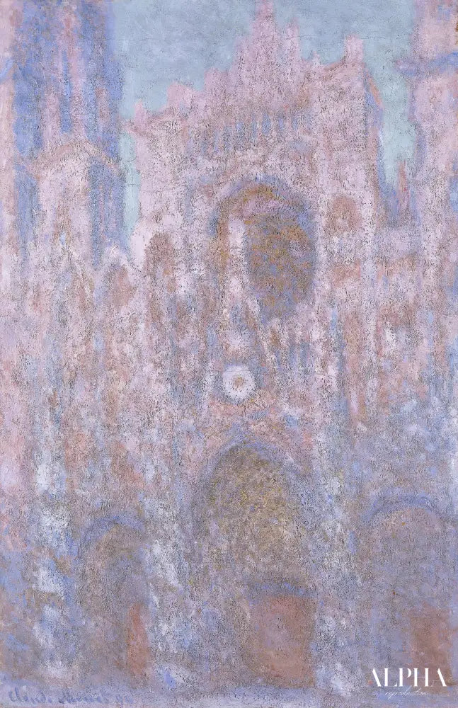 La Cathédrale de Rouen. Symphonie en gris et noir (W1323) - Claude Monet - Reproductions de tableaux et peintures haut de gamme