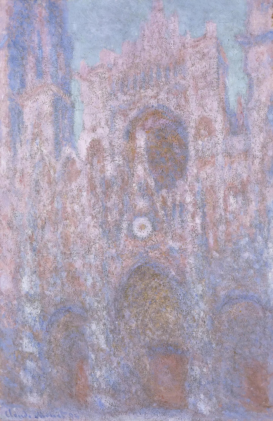 Rouen-katedralen, symfoni i grått og rosa - Claude Monet