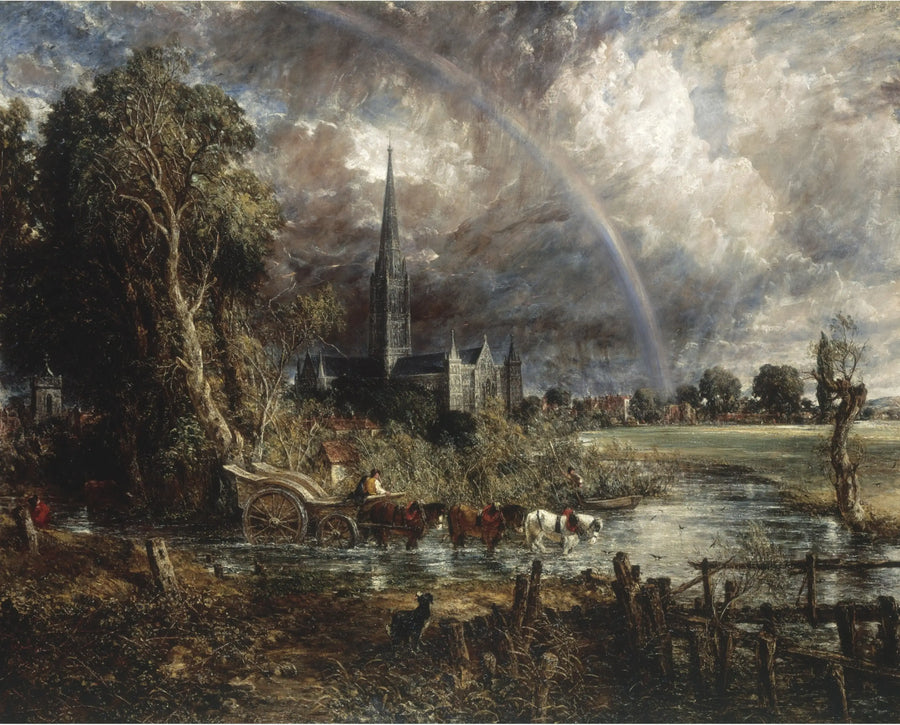 Salisbury-katedralen fra engene - John Constable