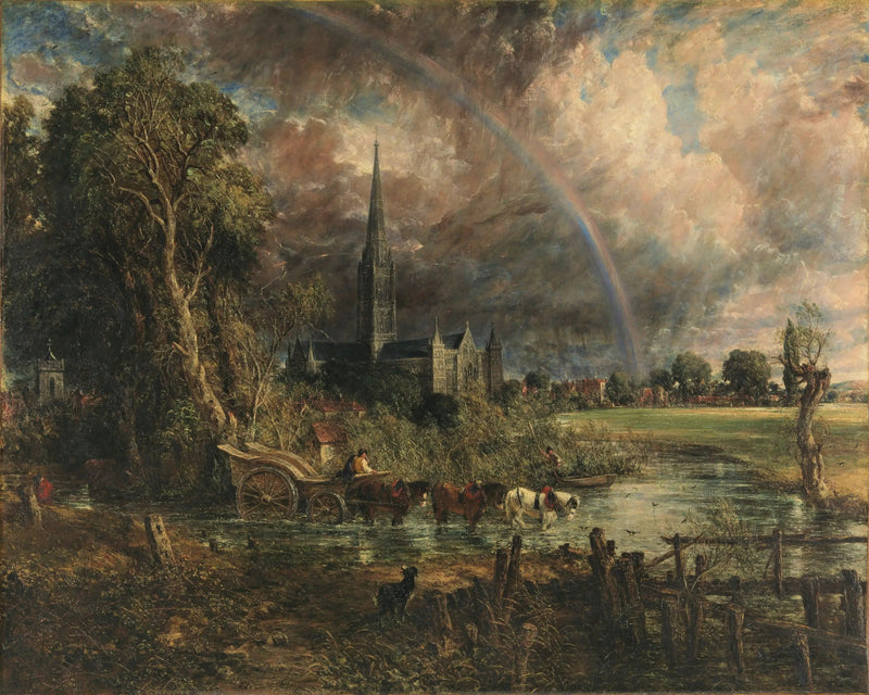 Salisbury katedral sett fra engen - John Constable