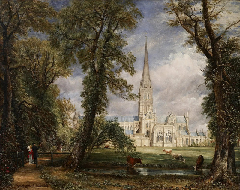 Salisbury-katedralen sett fra biskopens hager - John Constable
