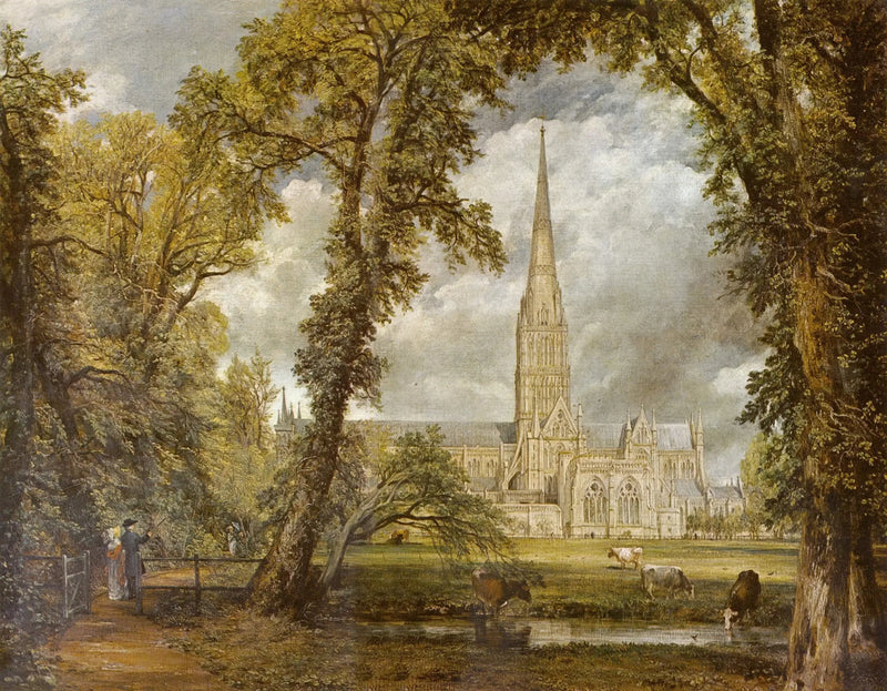 Salisbury-katedralen sett fra biskopens hager - John Constable