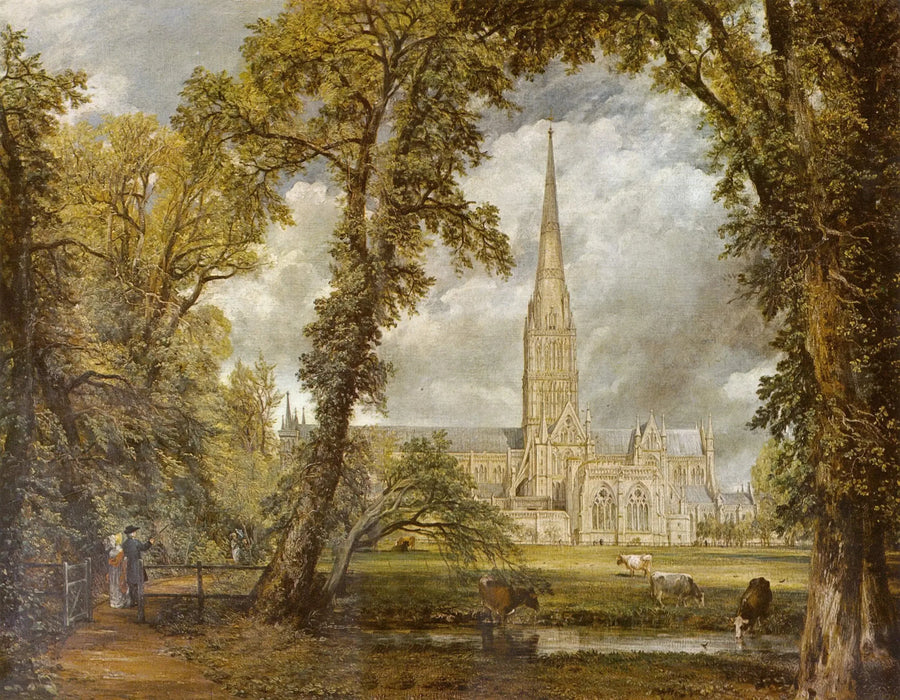 Salisbury-katedralen sett fra biskopens hager - John Constable