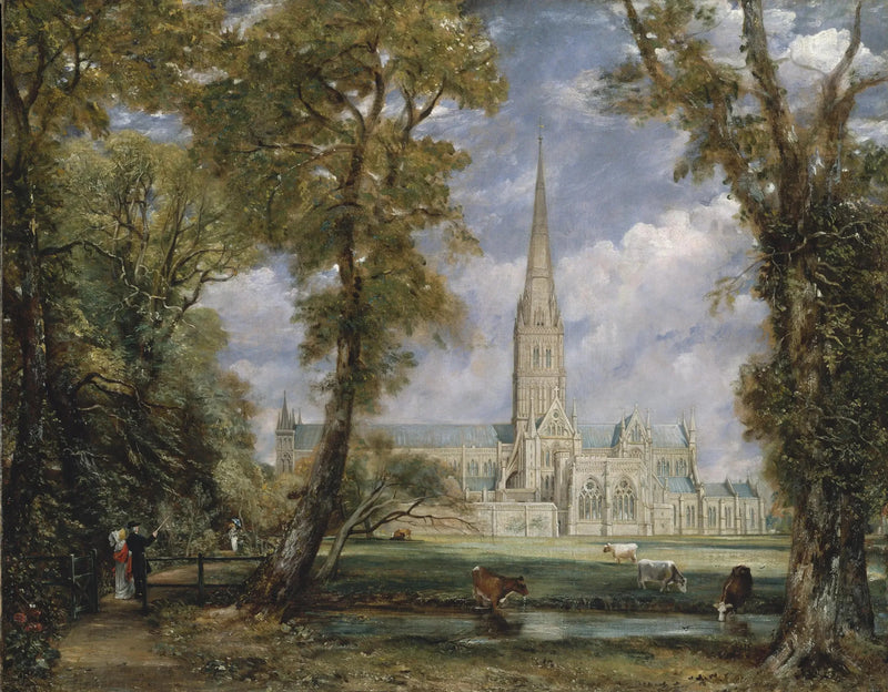 Salisbury-katedralen sett fra biskopens hager - John Constable
