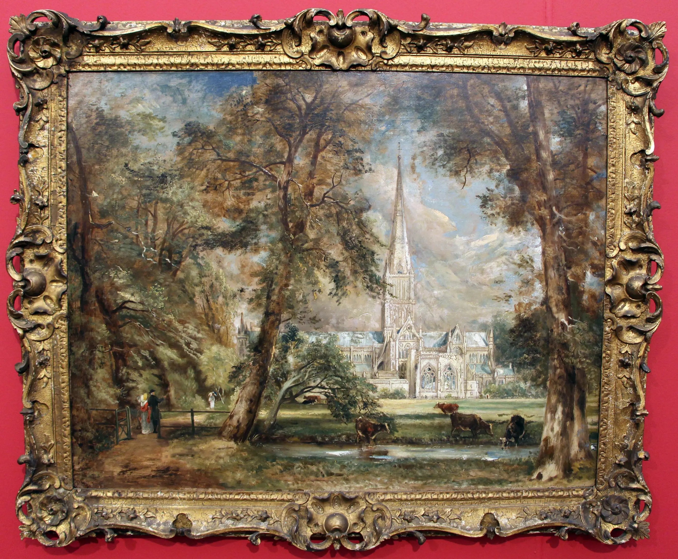 La Cathédrale de Salisbury vues des jardins de l’évêque - John Constable - Alpha Reproduction