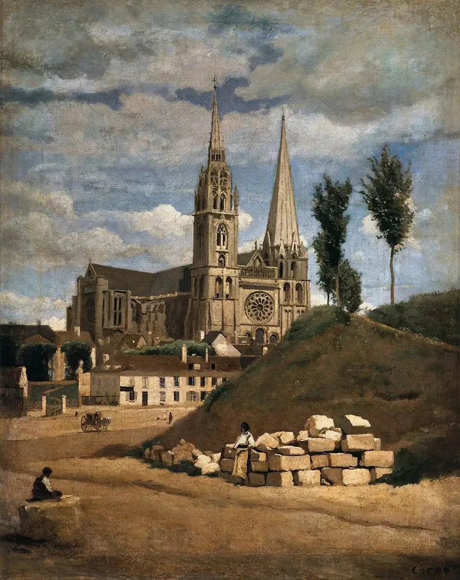 Katedralen Notre-Dame de Chartres - Jean-Baptiste Camille Corot