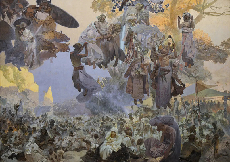 Feiringen av Svantovít - Alphonse Mucha