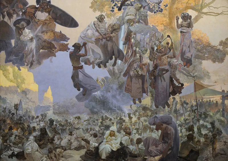 Feiringen av Svantovít - Alphonse Mucha