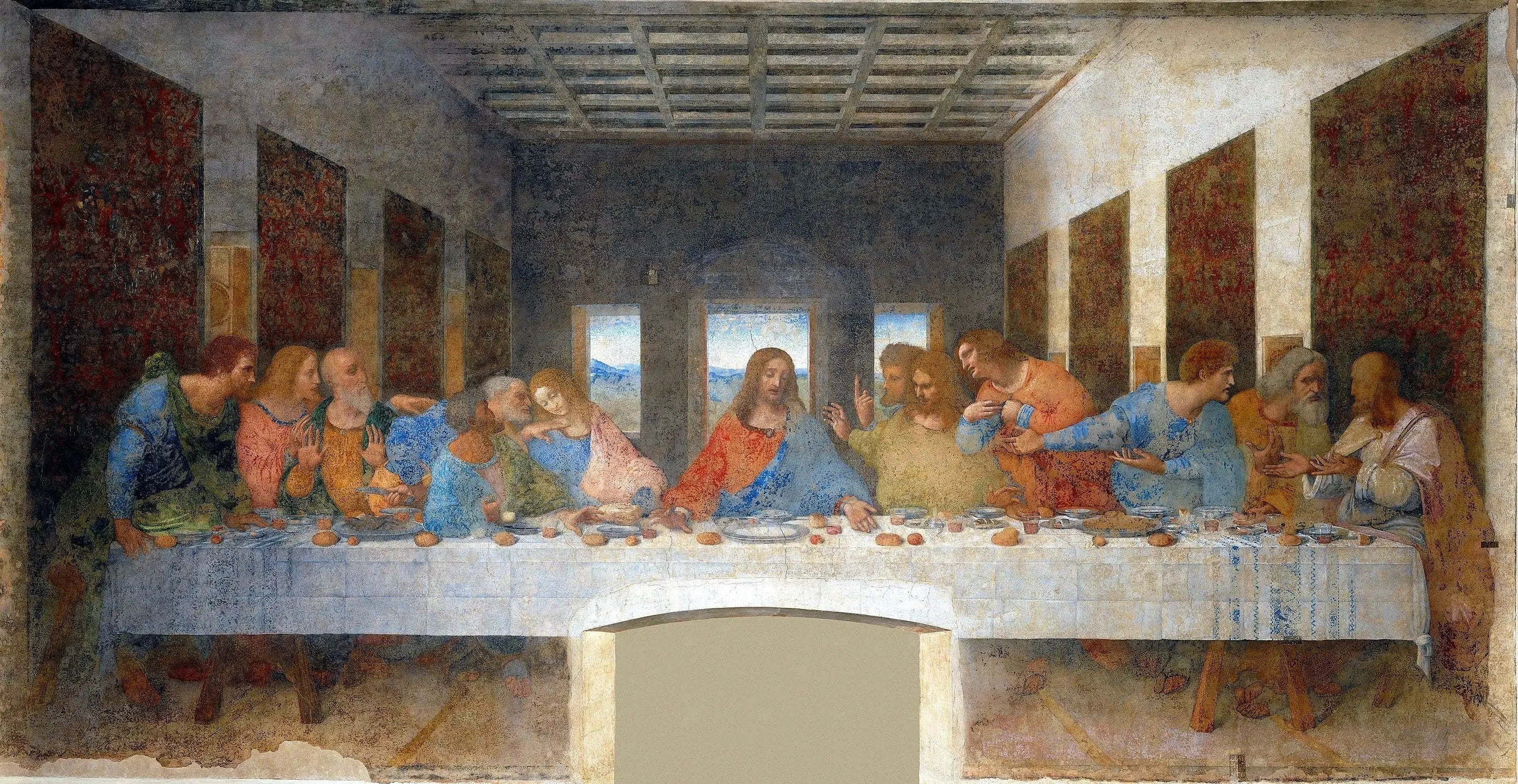 La Cène - Léonard de Vinci image 1 copie peinte à la main à l’huile