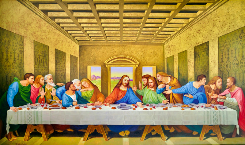 La Cène – En nytolkning av mesterverket til Leonardo da Vinci av Master Apollon | 270 x 160 cm