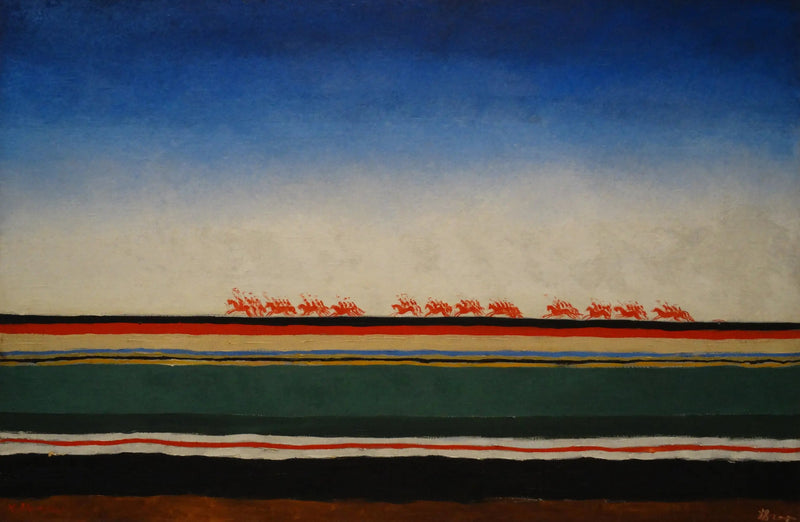 Den røde kavaleriets last - Kazimir Malevich