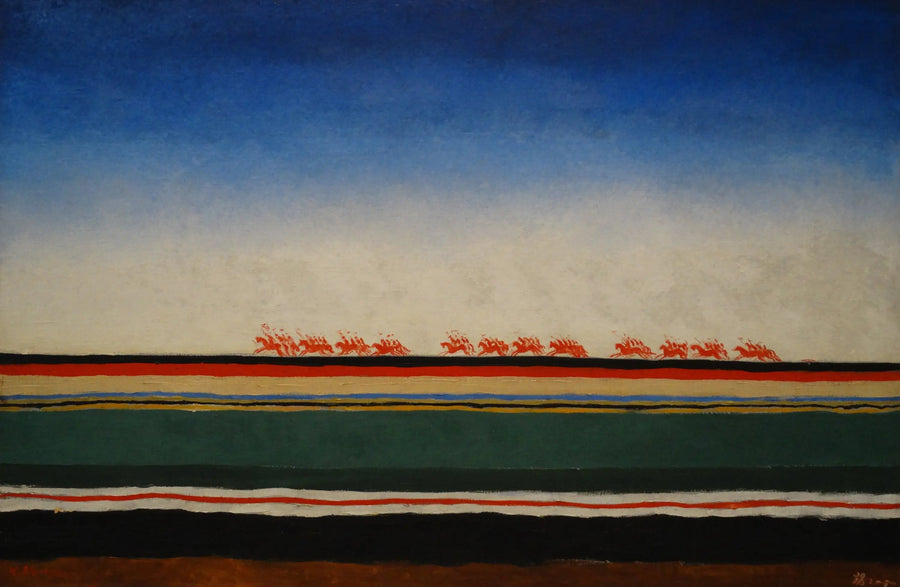 Den røde kavaleriets last - Kazimir Malevich