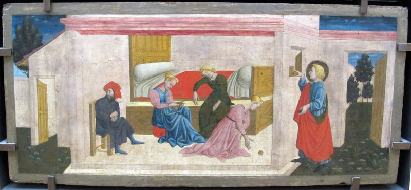 Den fromheten til Saint Nicolas av Bari - Giovanni Francesco da Rimini