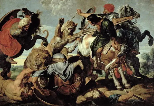 Løvejakt - Peter Paul Rubens