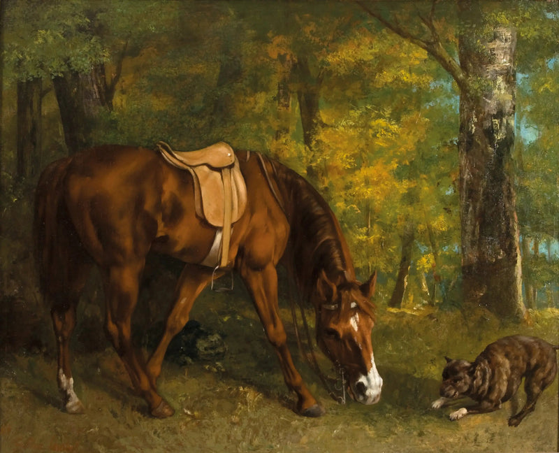Jakten på reven - Gustave Courbet