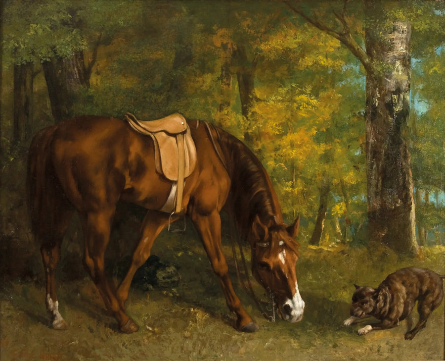Jakten på reven - Gustave Courbet