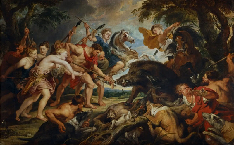 Jakten på Méléagre og Atalante - Peter Paul Rubens