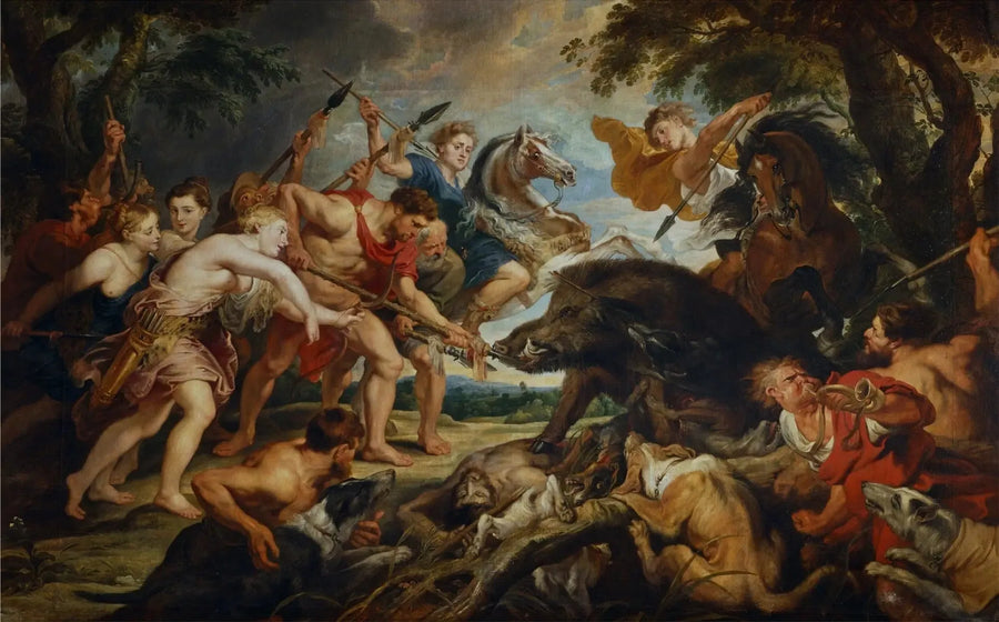 Jakten på Méléagre og Atalante - Peter Paul Rubens