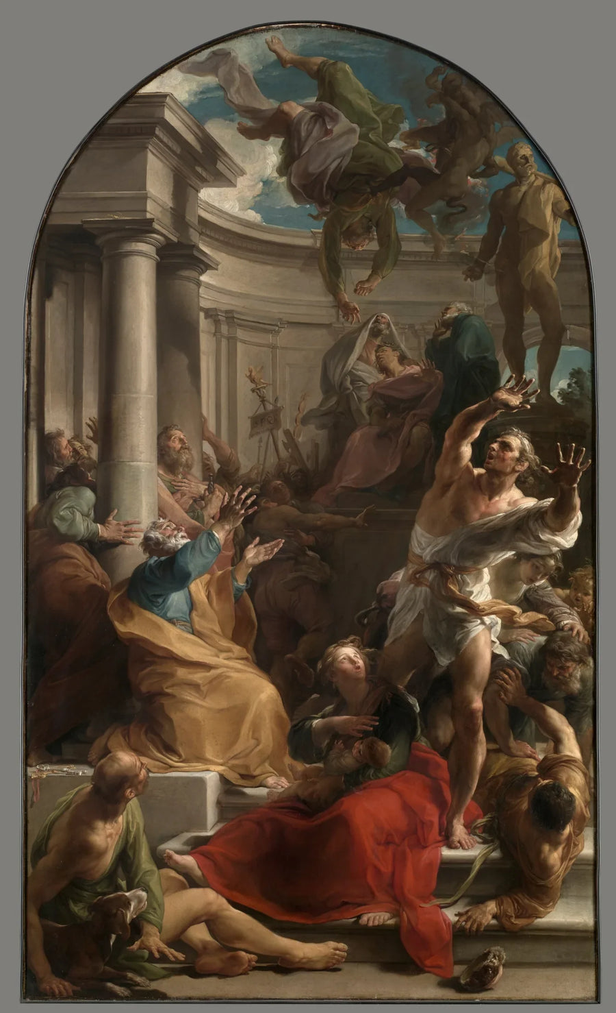 Simon Magus' fall - Pompeo Batoni