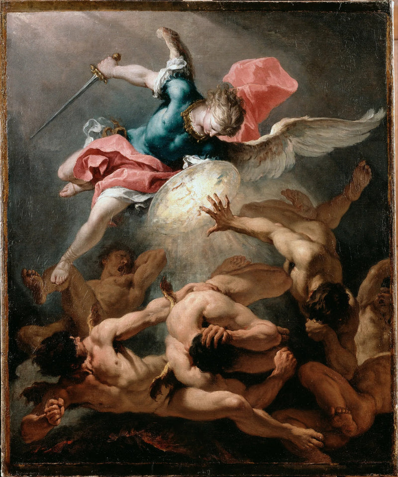 De fallende av de opprørske englene - Sebastiano Ricci