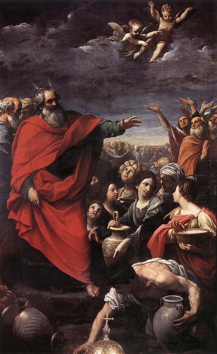 Innsamlingen av manna - Guido Reni