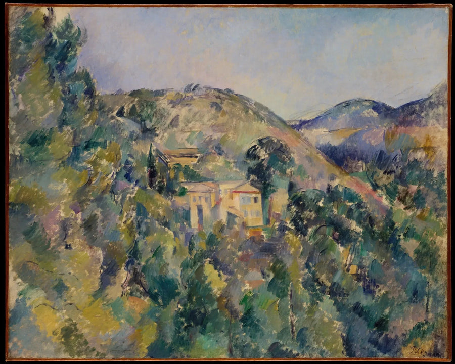 Fattigbakkene nær Château Noir, med utsikt over Saint-Joseph - Paul Cézanne