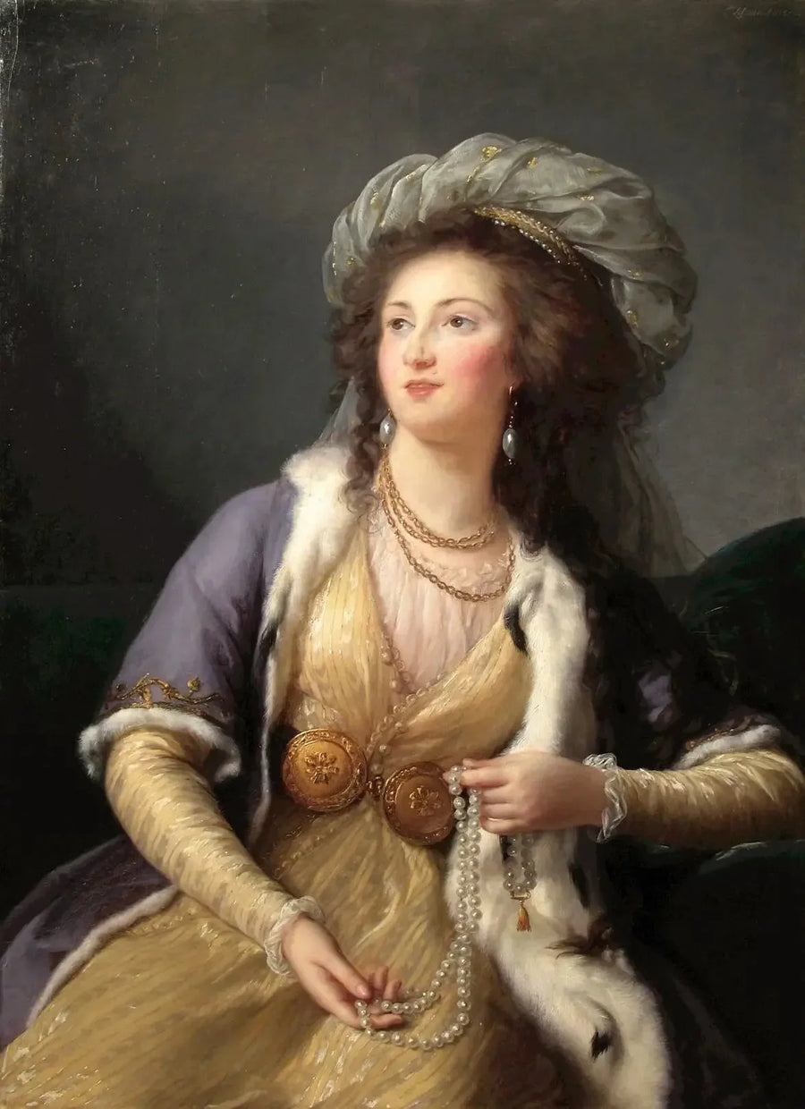 Grevinne av Clermont-Tonnerre, sultanin - Élisabeth Vigée Le Brun

Source:
La Comtesse de Clermont-Tonnerreen sultane - Élisabeth Vigée Le Brun