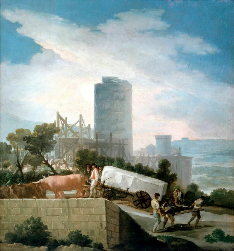 Pløying med plog - Francisco de Goya