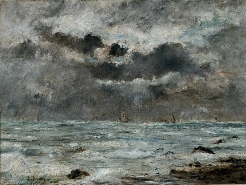 Kysten ved Trouville - Eugène Boudin