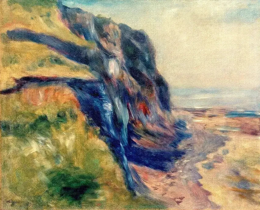 Kysten nær Dieppe - Pierre-Auguste Renoir