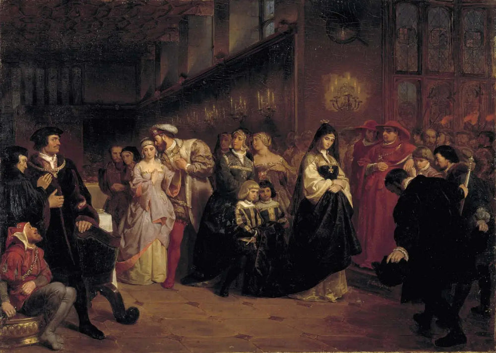 La cour d'Anne Boleyn - Emanuel Leutze image 1 reproduction réalisée par Alpha Reproduction