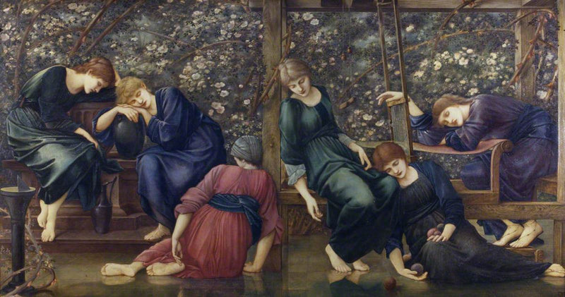La Cour du Jardin (fra serien Briar Rose) - Edward Burne-Jones