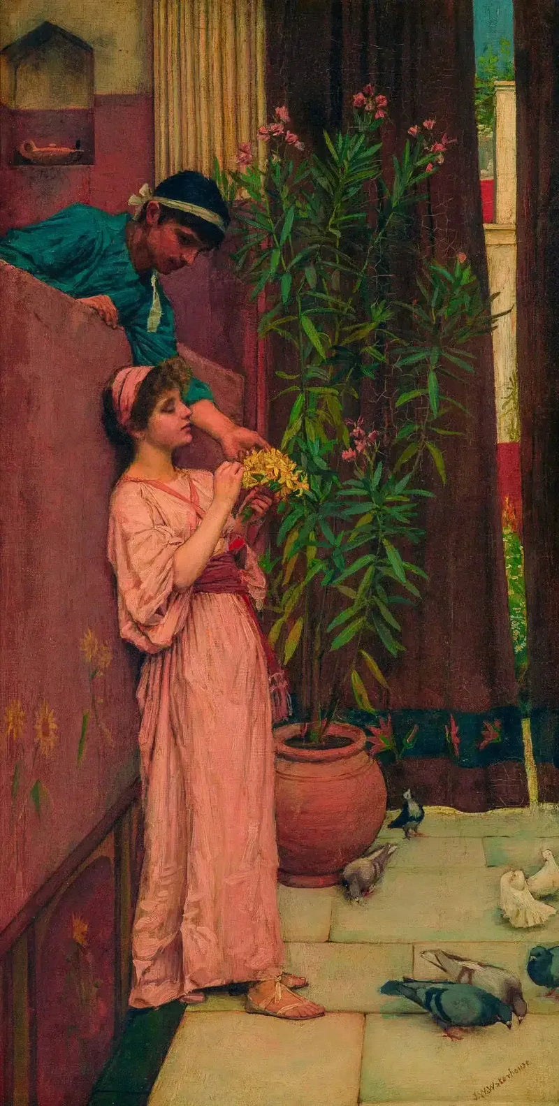 Hof / De søte ofringene - John William Waterhouse