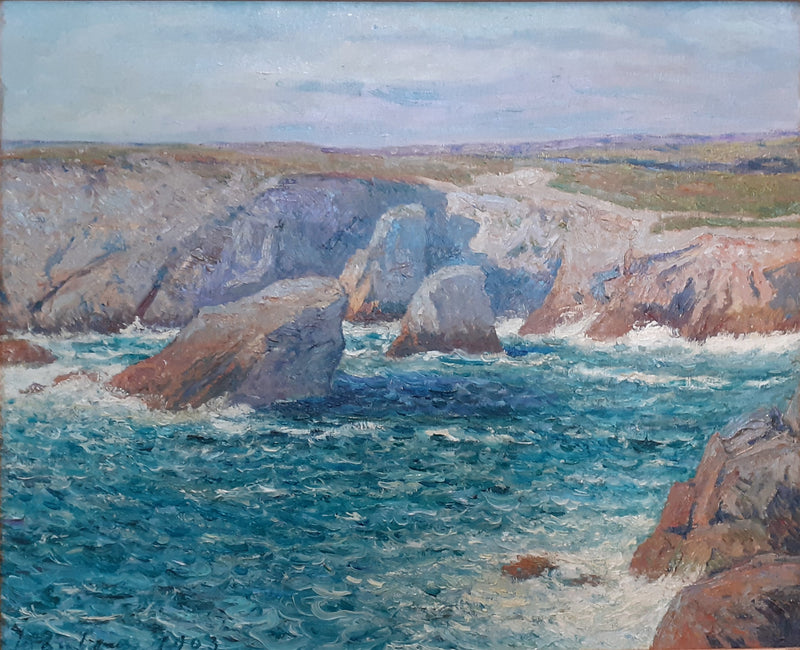 La Crique, villkyst, Quiberon - Maxime Maufra