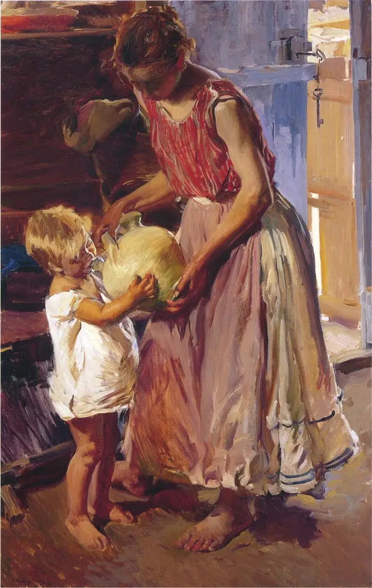 Drikkekannen - Joaquín Sorolla