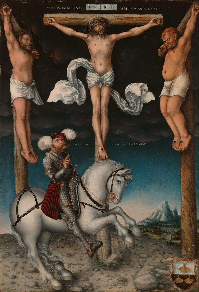 Korsfestelsen med den omvendte centurion - Lucas Cranach den eldre