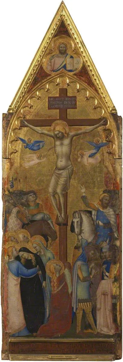 Korsfestelsen (polyptyk, panel 3 av 5) - Bernardo Daddi