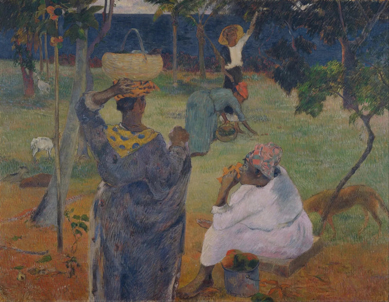 Frukthøsting, eller Ved Mangoene - Paul Gauguin