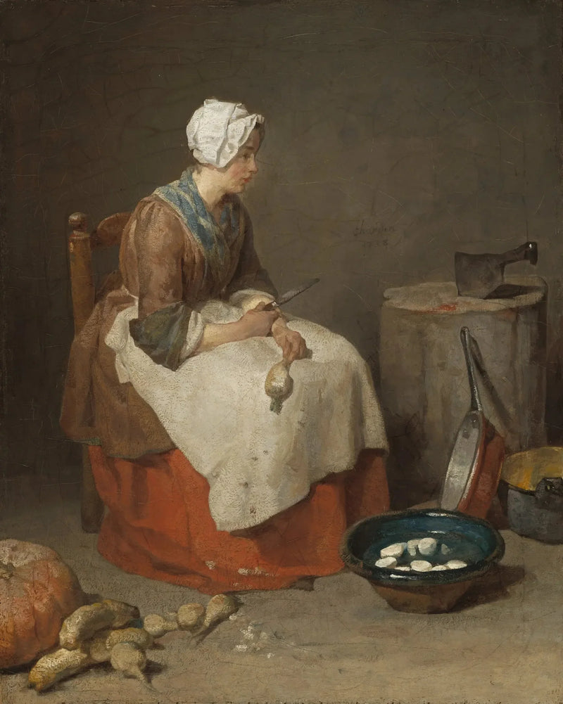Kjøkkenkroken - Jean Siméon Chardin