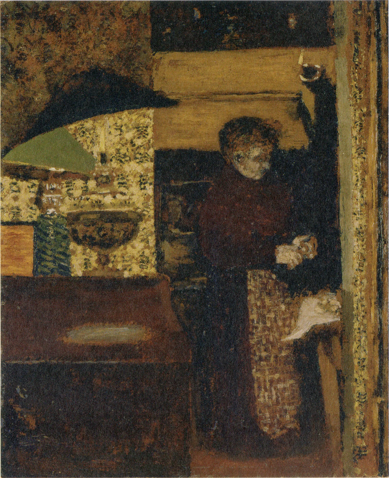 Kjøkkenovnen, Madame Vuillard skreller poteter - Édouard Vuillard