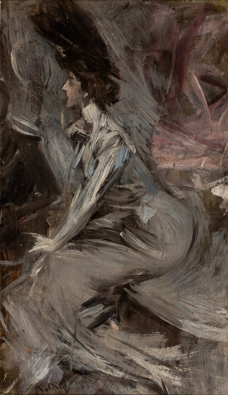 Damen som sitter (Samtalen) - Giovanni Boldini
