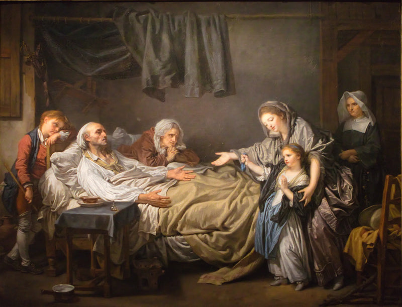 Den veldedige kvinnen - Jean-Baptiste Greuze