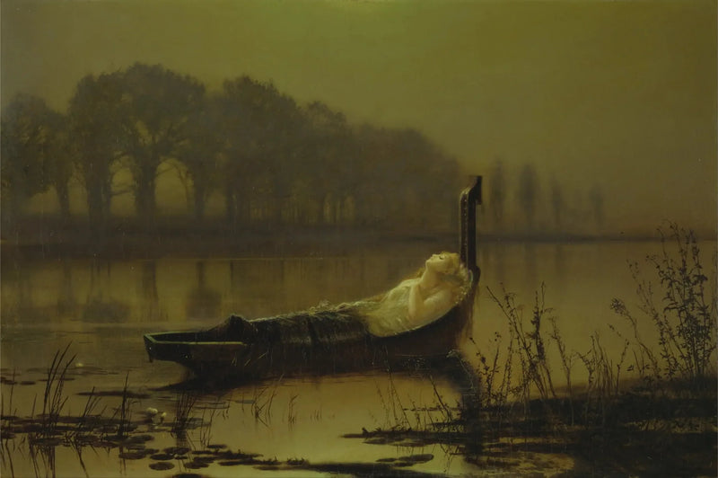 Damen av Shalott - John Atkinson Grimshaw

Source:
La Dame de Shalott - John Atkinson Grimshaw
