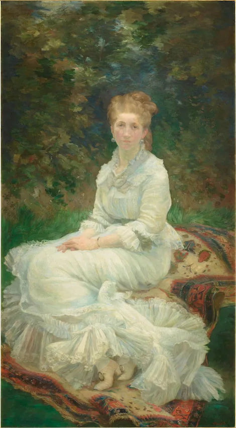 Dama i hvitt - Marie Bracquemond