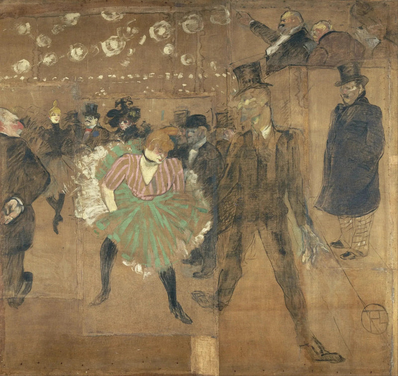 Dansen ved Moulin-Rouge - Henri de Toulouse-Lautrec
