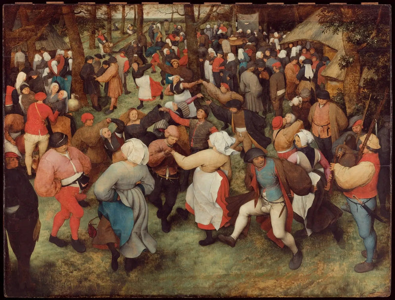Bryllupsdans i det fri - Pieter Brueghel den eldre